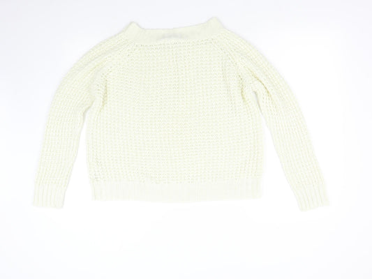 Womens UK Size 12 Peacocks Beige Pullover Jumper