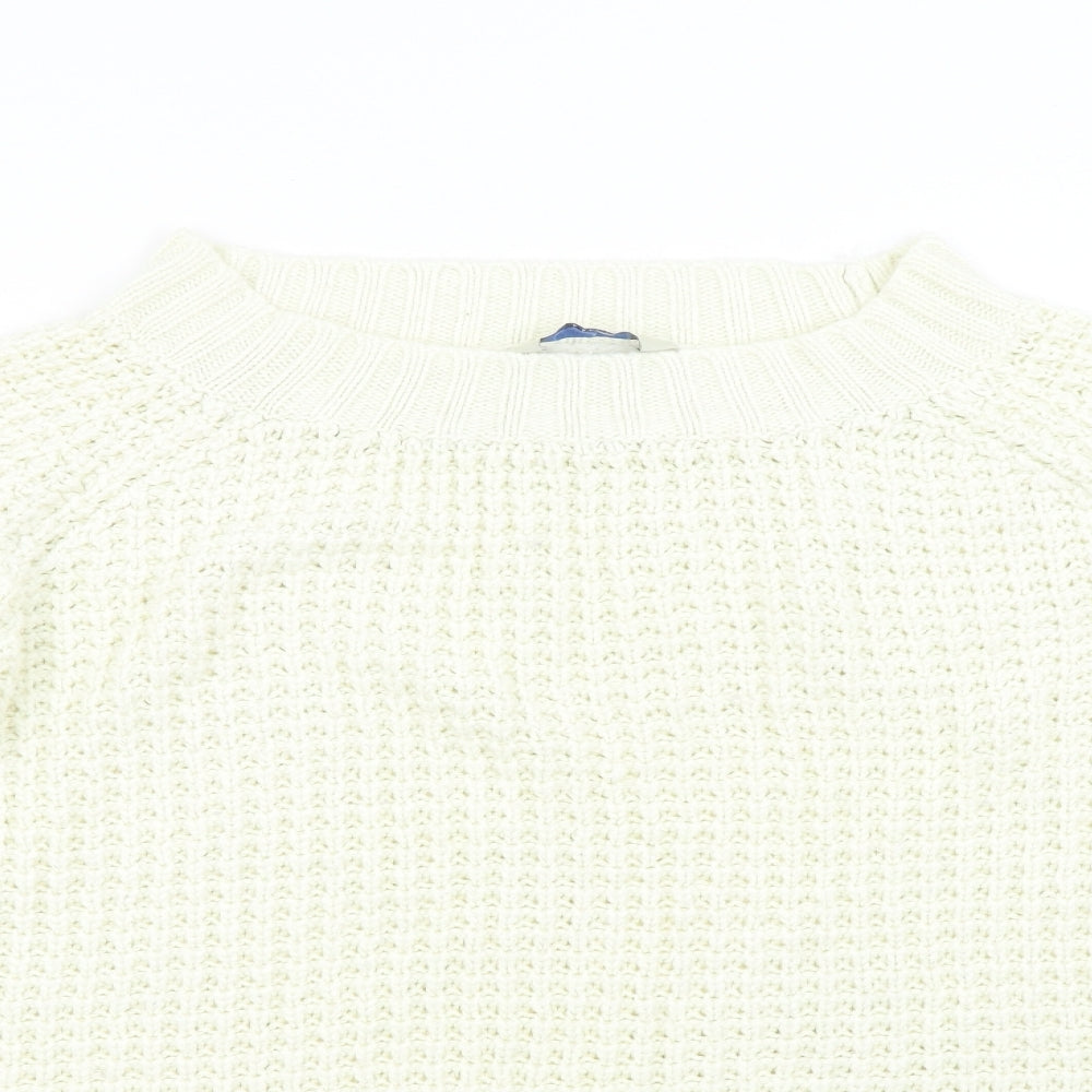 Womens UK Size 12 Peacocks Beige Pullover Jumper