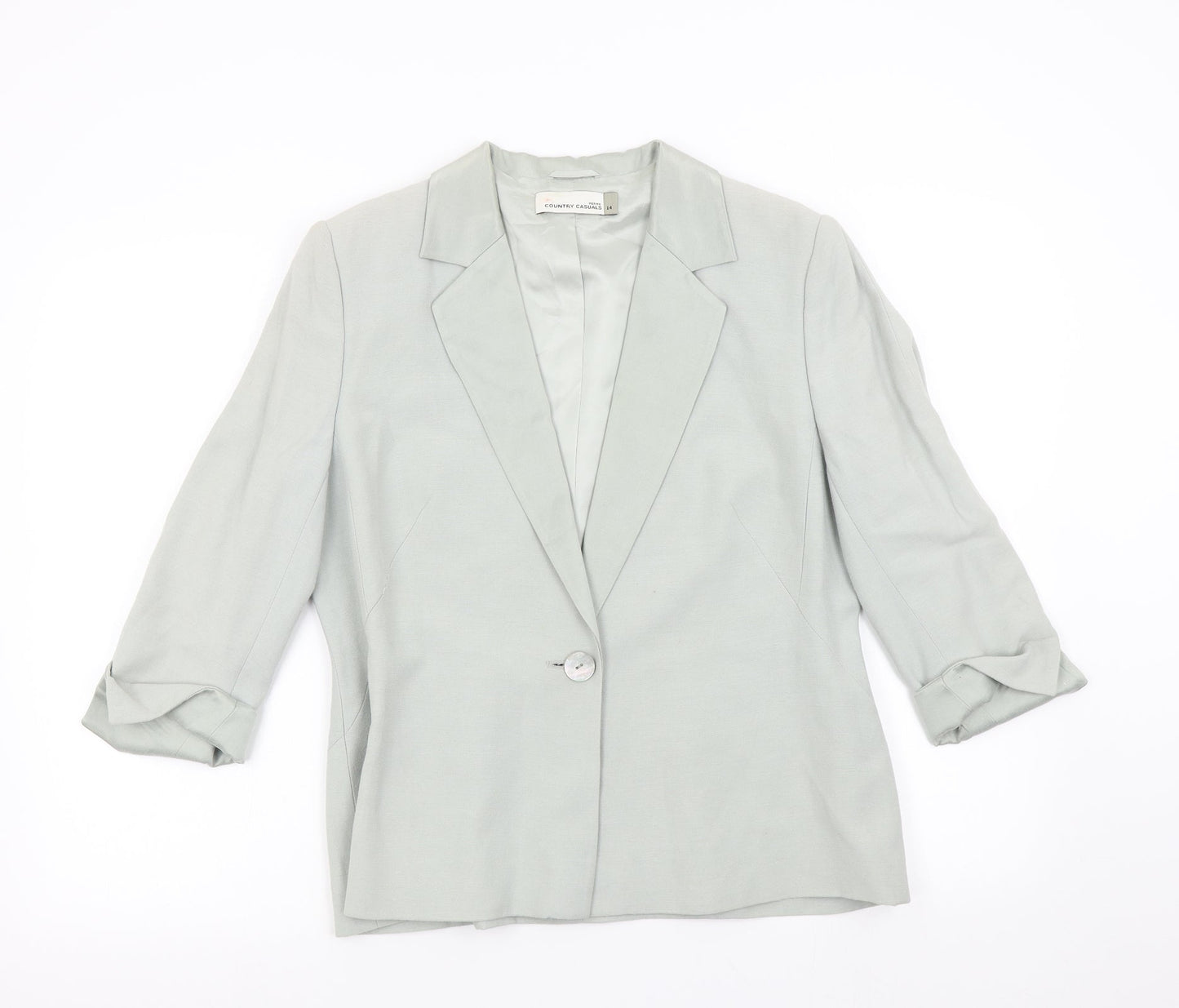 Country Casuals Womens Green   Jacket Blazer Size 14