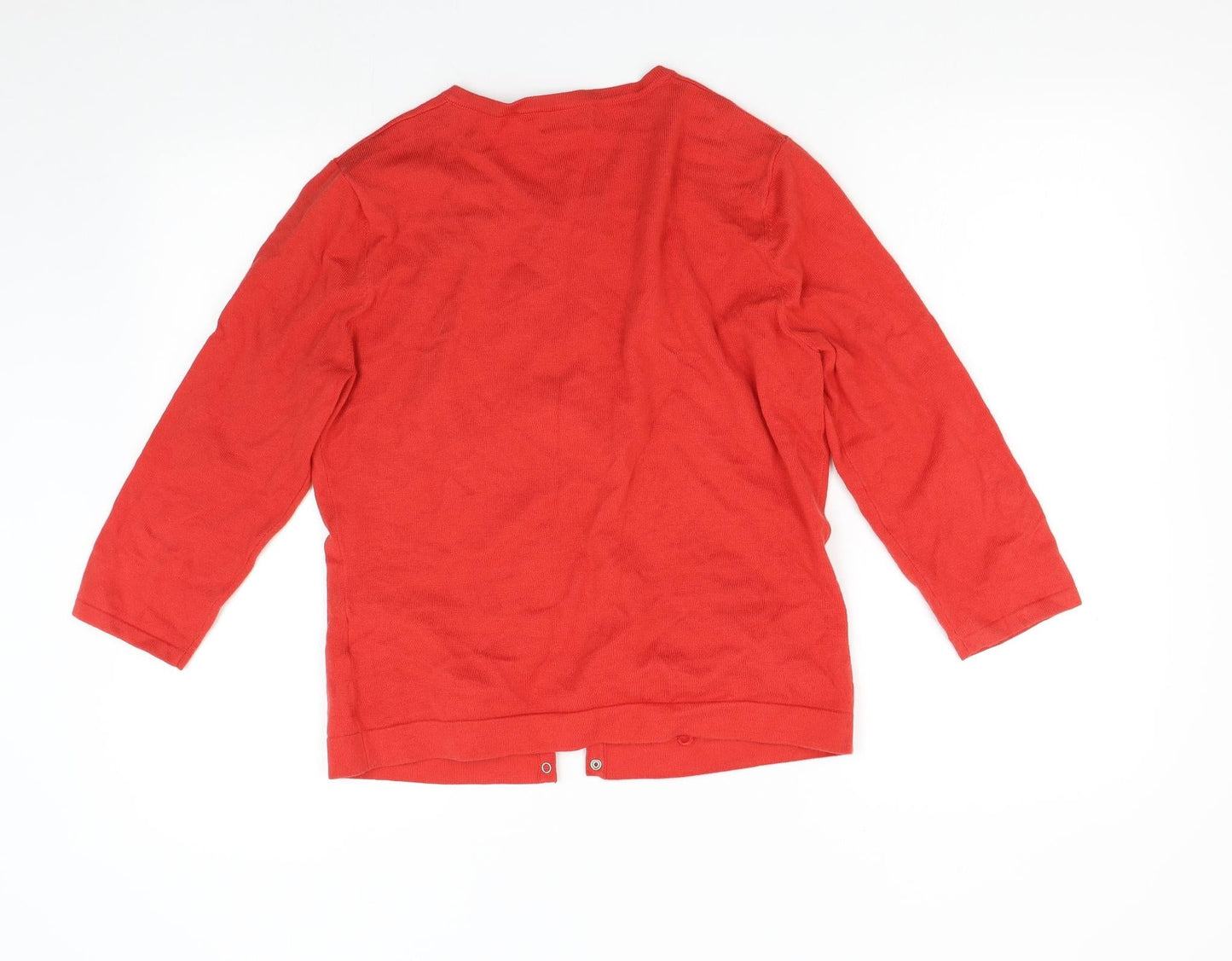 Womens UK Size L Mexx Red Cardigan Jumper