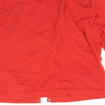 Womens UK Size L Mexx Red Cardigan Jumper