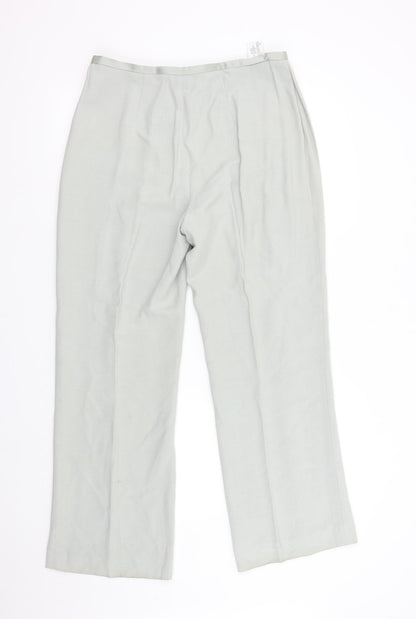 Womens UK Size 14 Country Casuals Regular Fit  Green Trousers