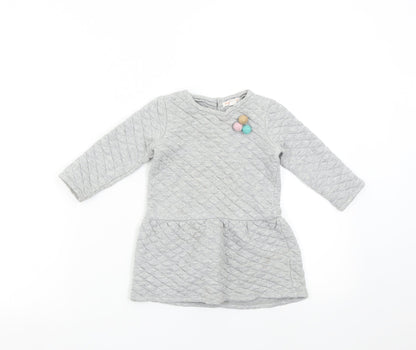 Country Road Baby Grey   Jumper Dress  Size 18-24 Months