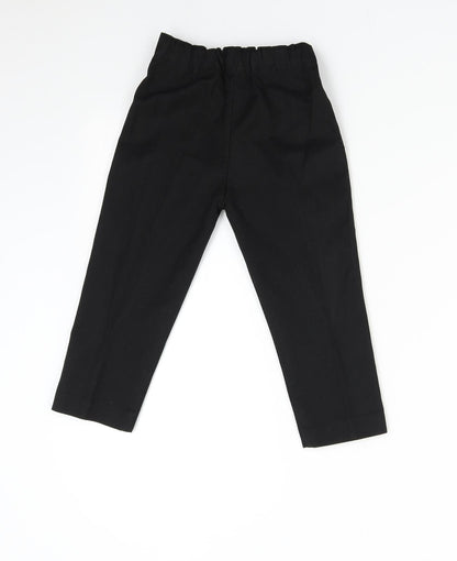AST Boys Black   Dress Pants Trousers Size 3-4 Years - School