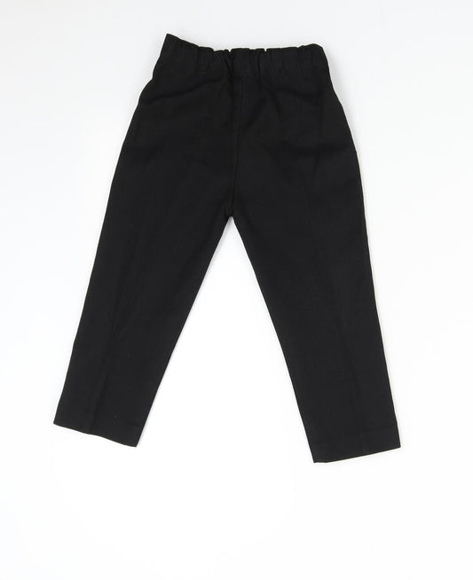 AST Boys Black   Dress Pants Trousers Size 3-4 Years - School