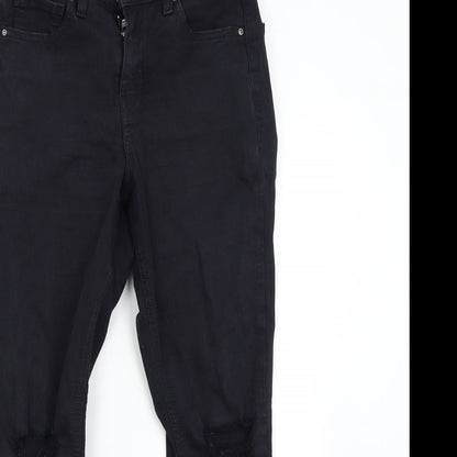 Topshop Womens Black  Denim Skinny Jeans Size 28 L30 in