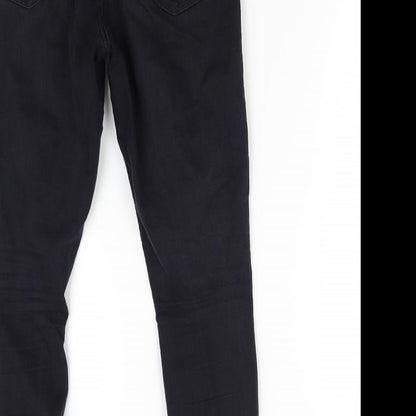 Topshop Womens Black  Denim Skinny Jeans Size 28 L30 in
