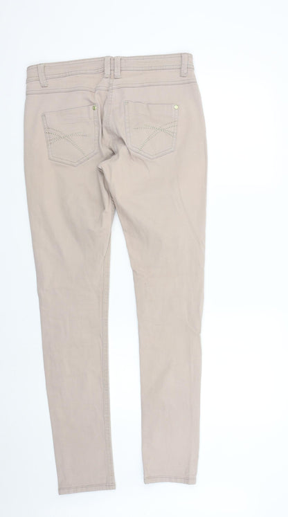 South Womens Beige   Skinny Jeans Size 10 L32 in