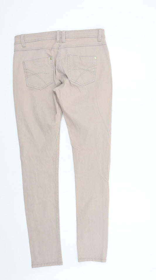 South Womens Beige   Skinny Jeans Size 10 L32 in