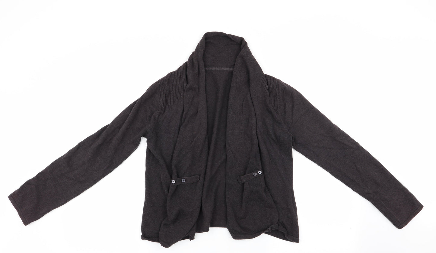 Womens UK Size  Preworn Brown Cardigan Jumper