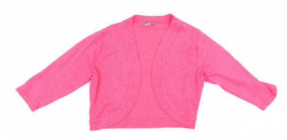 Womens UK Size L Mia Moda Pink Cardigan Jumper