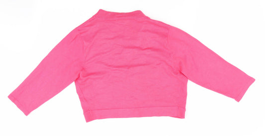Womens UK Size L Mia Moda Pink Cardigan Jumper