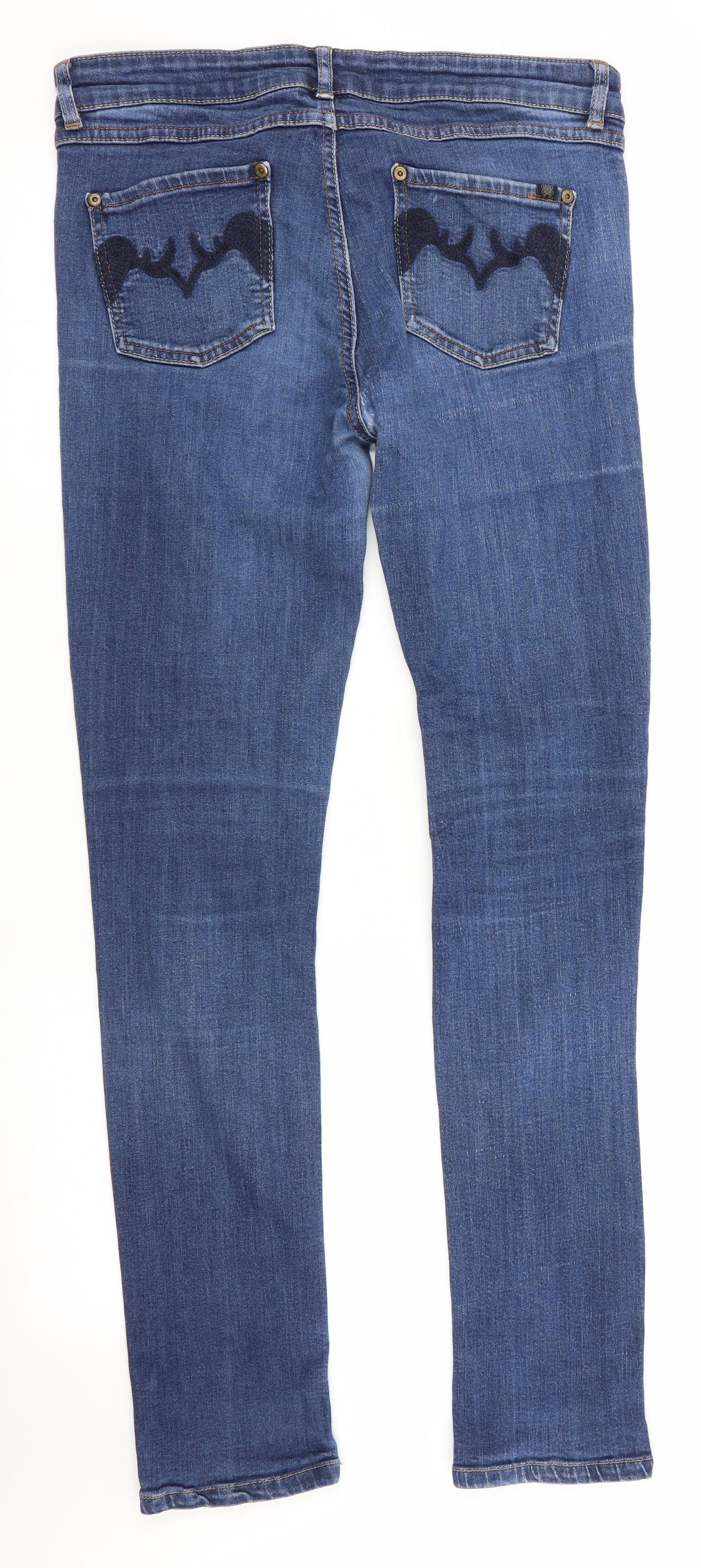 Womens UK Size  Preworn  Straight Blue Jeans