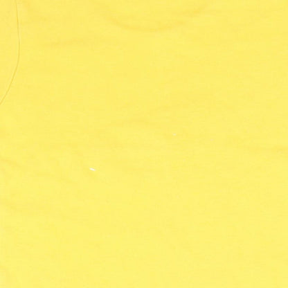 Airbourn Boys Yellow Animal Print  Basic T-Shirt Size 10 Years  - Safari Africa