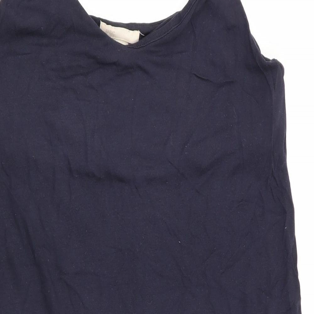 H&M Womens Blue Solid   Dress Size 6