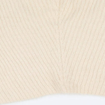 Womens UK Size 10 Divided Ivory Pullover Jumper