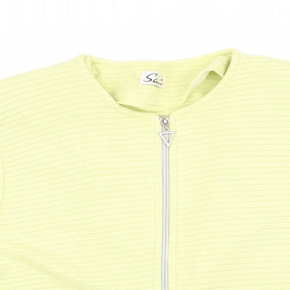 Samio Womens Green   Jacket    - Short Sleeve Full Zip