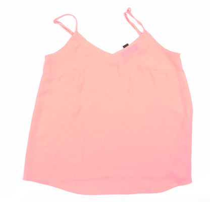 Womens UK Size 10 Atmosphere Orange Camisole Tank