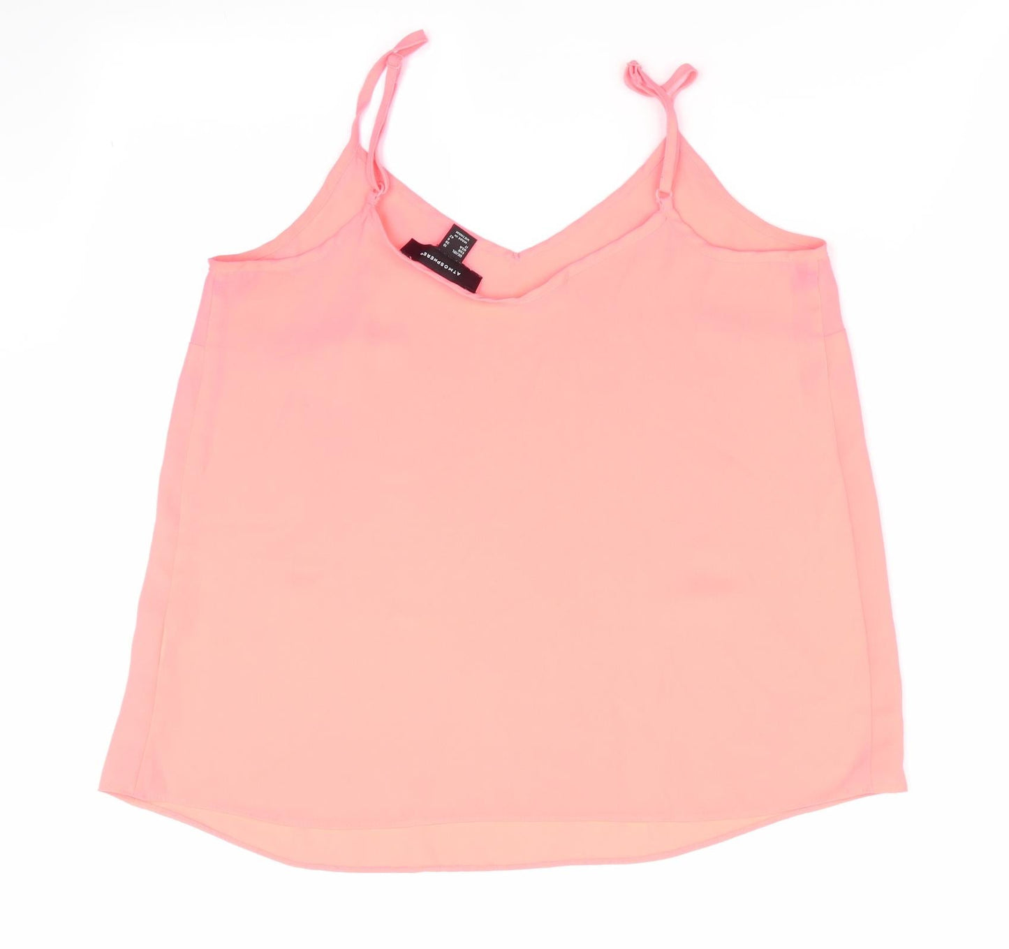 Womens UK Size 10 Atmosphere Orange Camisole Tank