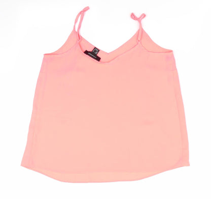 Womens UK Size 10 Atmosphere Orange Camisole Tank