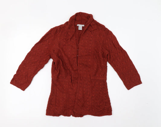 Womens UK Size S H&M Brown Cardigan Jumper