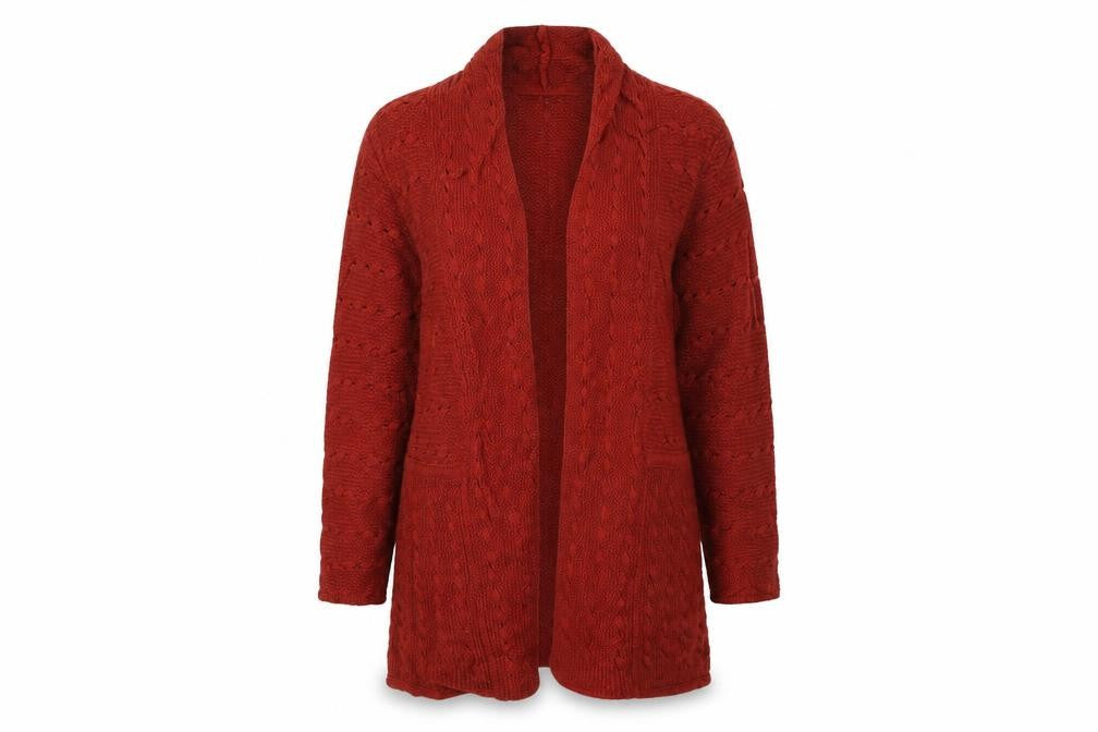Womens UK Size S H&M Brown Cardigan Jumper