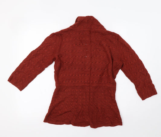 Womens UK Size S H&M Brown Cardigan Jumper