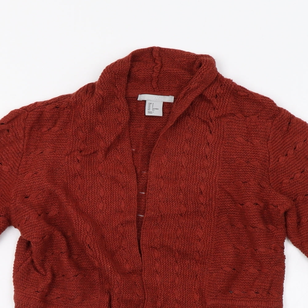 Womens UK Size S H&M Brown Cardigan Jumper