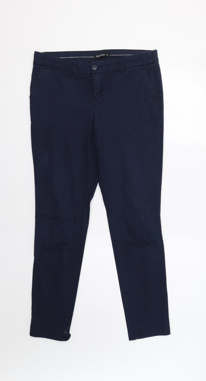 Kelso Womens Blue   Chino Trousers Size 10 L29 in