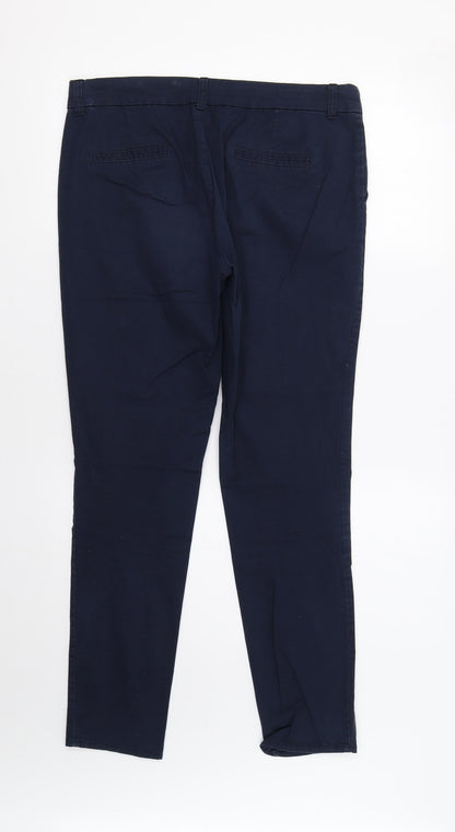 Kelso Womens Blue   Chino Trousers Size 10 L29 in