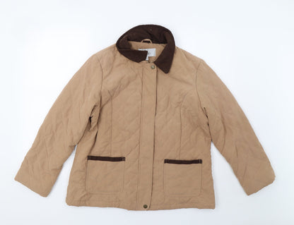 Womens UK Size 16 Isle Brown Anorak Coat