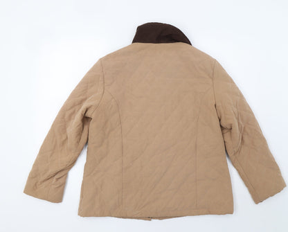 Womens UK Size 16 Isle Brown Anorak Coat