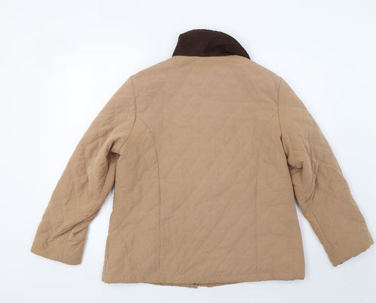 Womens UK Size 16 Isle Brown Anorak Coat