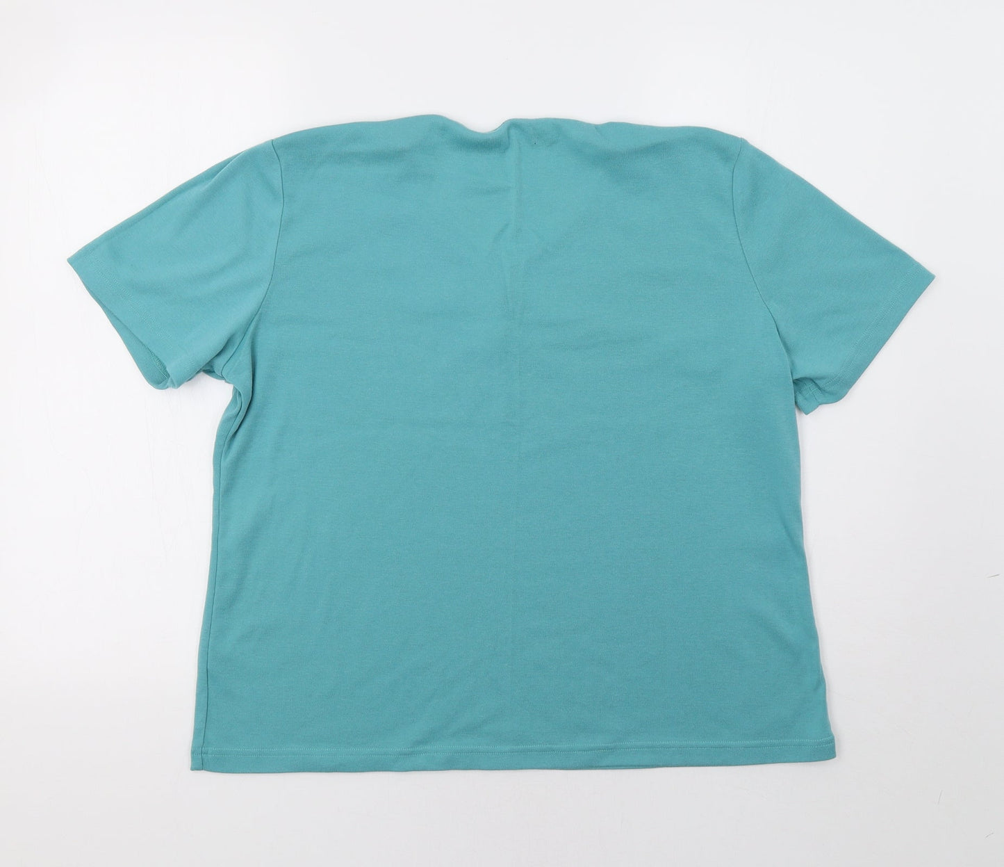 Womens UK Size L BM Green Basic Blouse