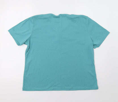Womens UK Size L BM Green Basic Blouse