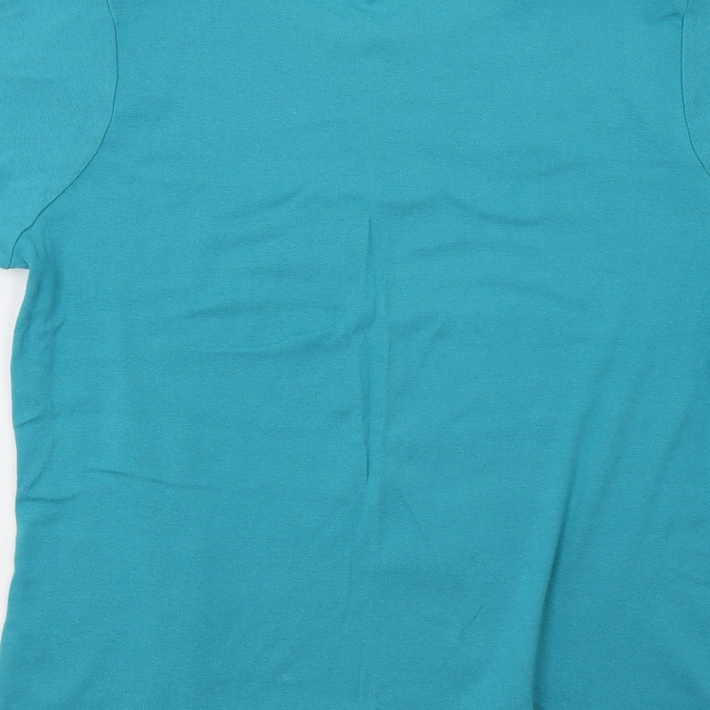 Maya Womens Green   Basic T-Shirt Size XL
