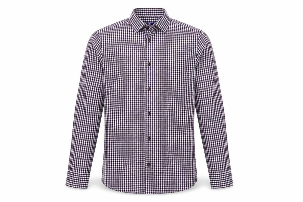 Mens UK Size 15 NEXT Blue  Button-Up Long Sleeve Casual Shirt