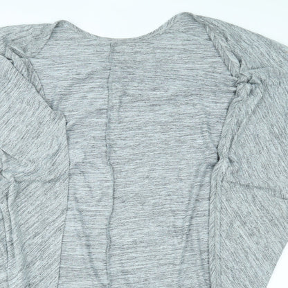 matlaan Womens Grey   Shrug Jumper Size M  - long shrug