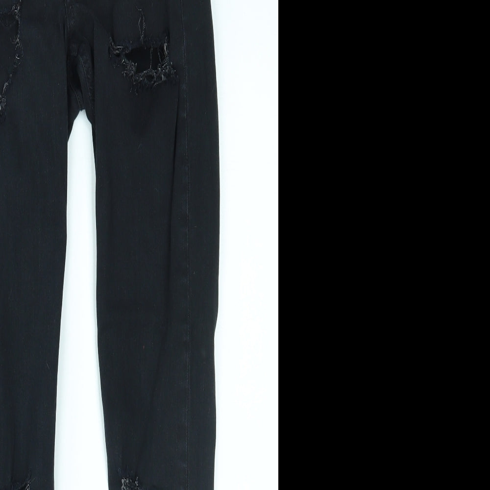 Topshop Womens Black   Skinny Jeans Size 26 in L32 in
