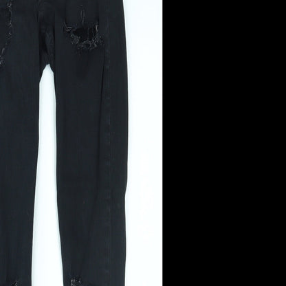 Topshop Womens Black   Skinny Jeans Size 26 in L32 in