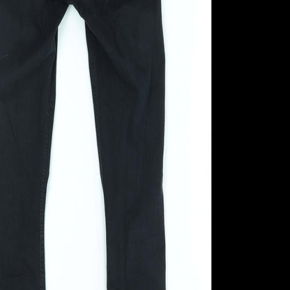 Topshop Womens Black   Skinny Jeans Size 26 in L32 in