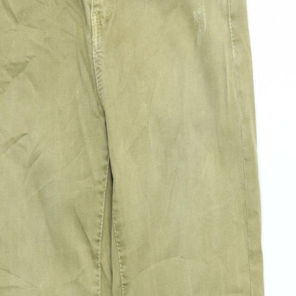 Womens UK Size 10 Stradivarius Regular Fit Straight Beige Jeans