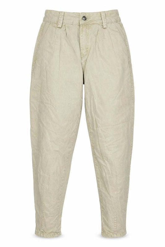 Womens UK Size 6 Bershka Regular Fit Tapered Beige Jeans