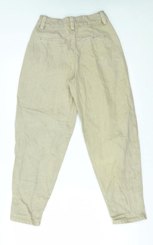 Bershka Womens Beige   Tapered Jeans Size 6 L26 in