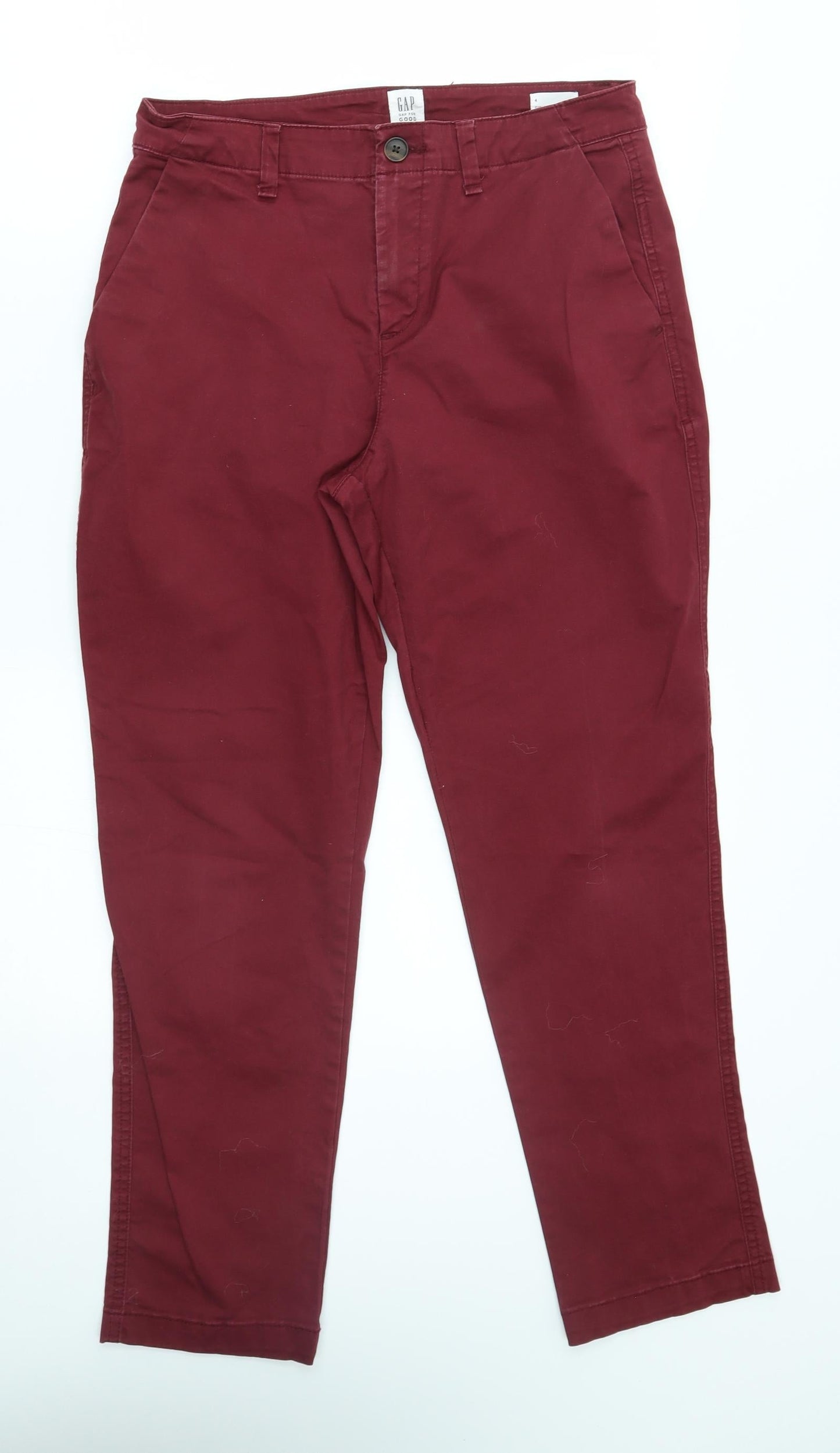Gap Womens Red   Straight Jeans Size 4 L28 in - Girlfriend Fit
