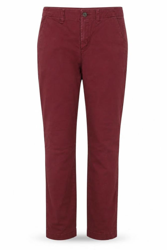 Womens UK Size 4 Gap Regular Fit Straight Red Jeans