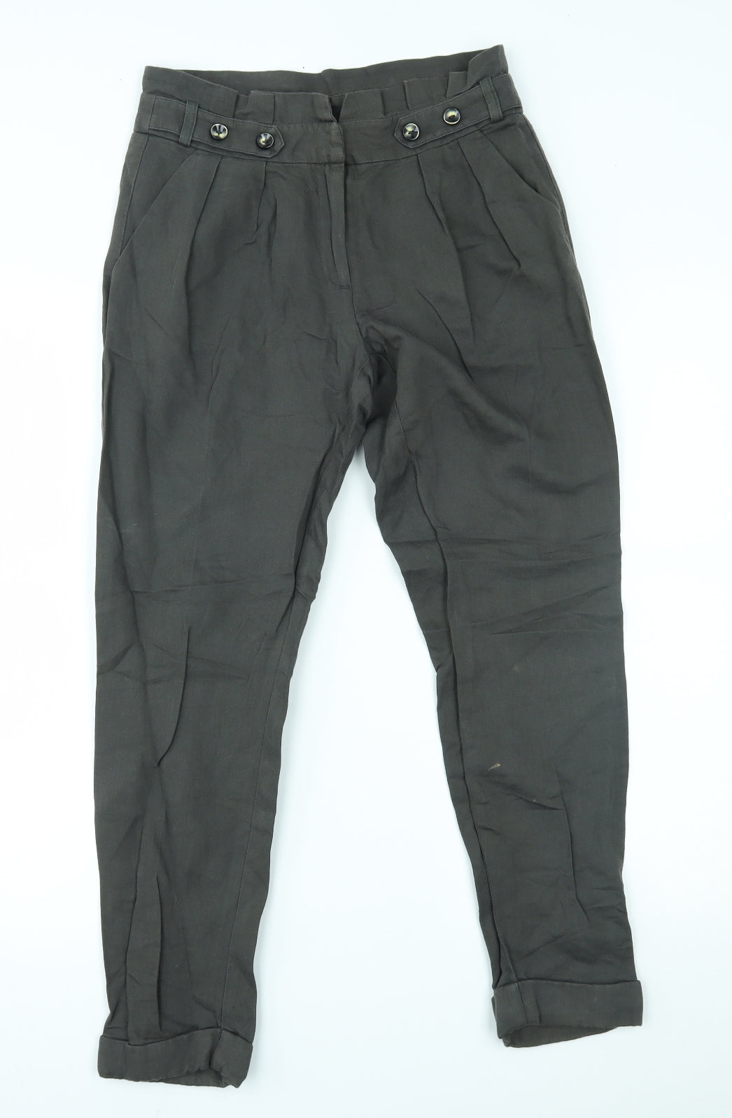 Womens UK Size 8 Topshop Regular Fit  Grey Trousers