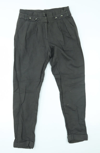 Womens UK Size 8 Topshop Regular Fit  Grey Trousers