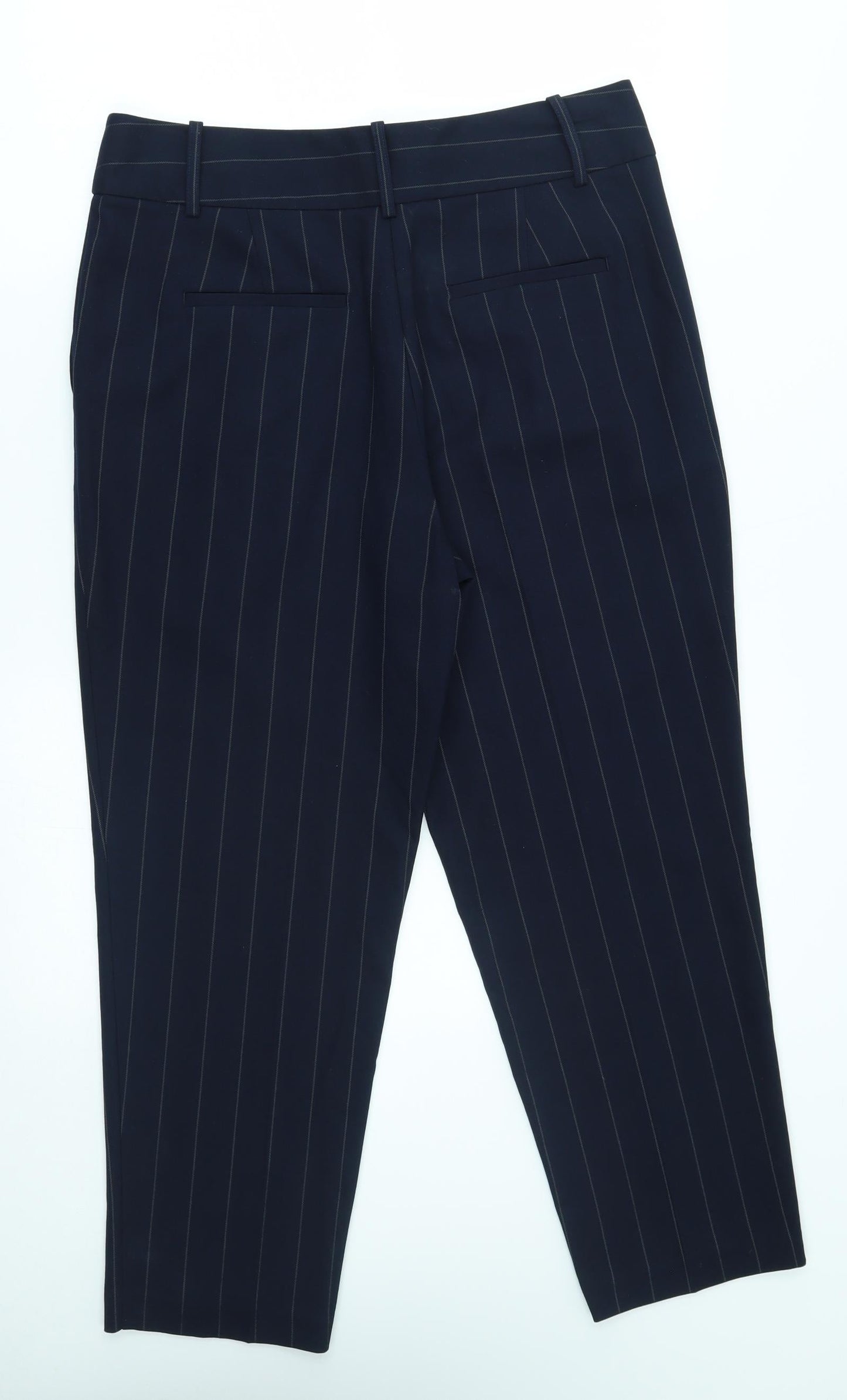 Womens UK Size 12 M&S Regular Fit  Blue Trousers