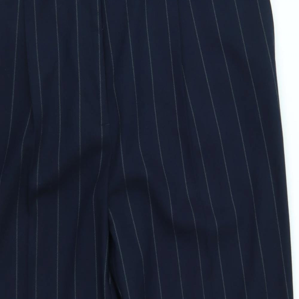Womens UK Size 12 M&S Regular Fit  Blue Trousers